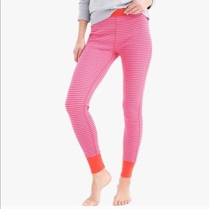 J crew striped longjohn leggings pajama pant